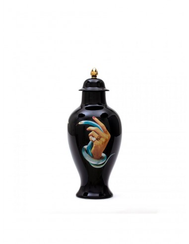 SELETTI Vase en Porcelaine - Les mains avec des serpents