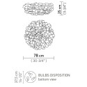 SLAMP Clizia Plafondlamp / Wandlamp large