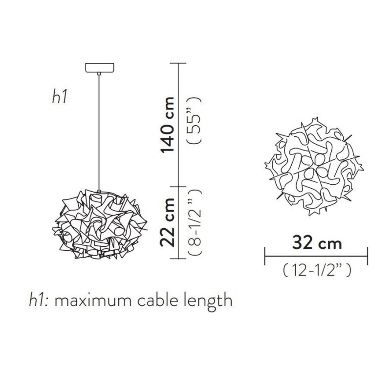 SLAMP Veli mini single Hanglamp