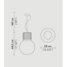 SLAMP Atmosfera Lampe suspendue