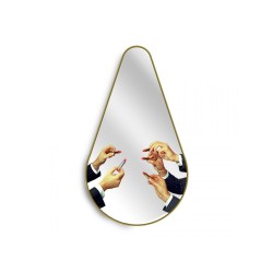 SELETTI Toiletpaper  miroir en forme de poire - Lipstick