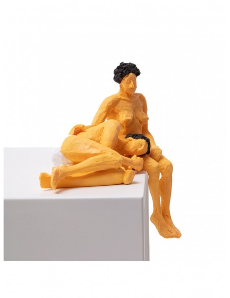 SELETTI Love is a verb - jean & jean set 2 resin statuette