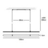Jacco Maris Coco 160cm suspension lamp
