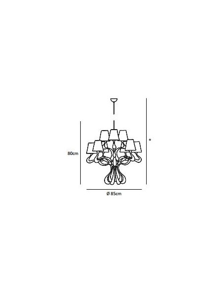 Jacco Maris ode 1647 9 light ø 85cm suspension lamp