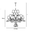 Jacco Maris ode 1647 15 light ø 110cm hanglamp