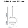 Marset DIPPING LIGHT 30 24V