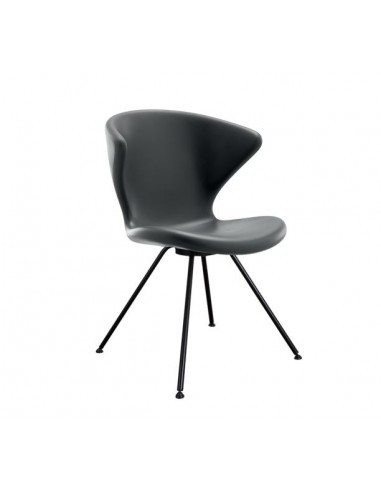 Chaise design BLOW - Chaise moderne noire en matière plastique