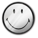 Seletti Smiley Spiegel in houten kader