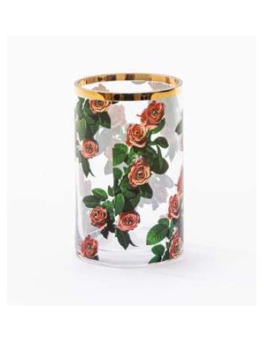 Seletti Toiletpaper Roses small Vase cylindrique