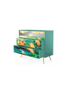 Seletti Toiletpaper Seagirl Dresser with 3 drawers