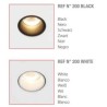 Brick In The Wall 200Cent Round W30 Trimless Excl. Driver Fix recessed spot