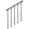 PSM Lighting Jacob 1923.5 Suspension Lamp