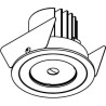 PSM Lighting Nora Dc Dc.700.10024 Spot Encastrable