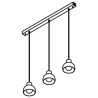 PSM Lighting Olivia 1805.3 Lampe Suspendue