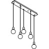PSM Lighting Maestro 5067.5 Lampe Suspendue