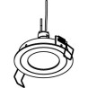 PSM Lighting Ø80 Convertible Pico50.S1 Spot Encastrable
