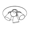 PSM Lighting Cupido 624.Es50 Plafonnier