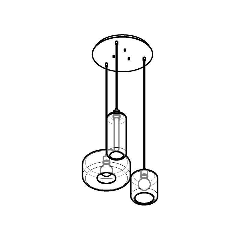 PSM Lighting Manon 5143.1N1Q1P Hanglamp