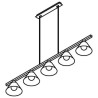 PSM Lighting Iconic 4607.J.E27.SH Suspension lamp