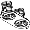PSM Lighting Ø100 Luxor Xtm.1300.10052.S1 Spot Encastrable