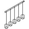 PSM Lighting Manon 5130.5N Lampe Suspendue