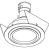 PSM Lighting Ø80 Convertible Aquanodot.Es50 Spot Encastrable