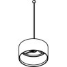 PSM Lighting Spazio 3071.Zxo.B3 Lampe Suspendue