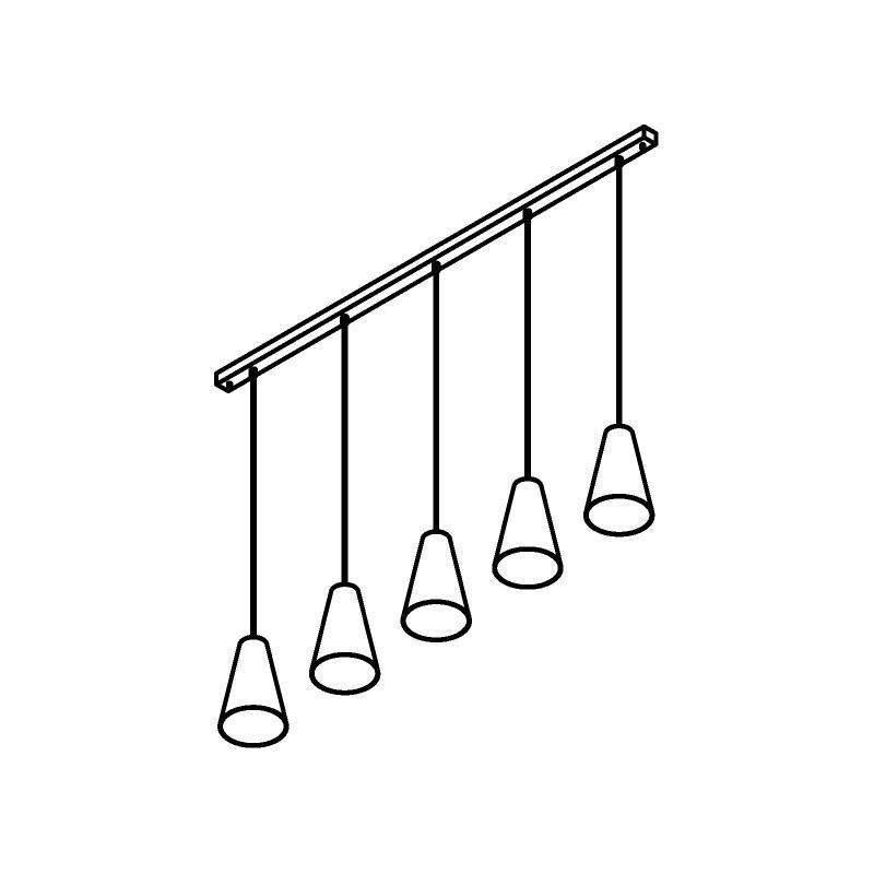 PSM Lighting Iconic 4615.G.E27.BZ.53 Hanglamp