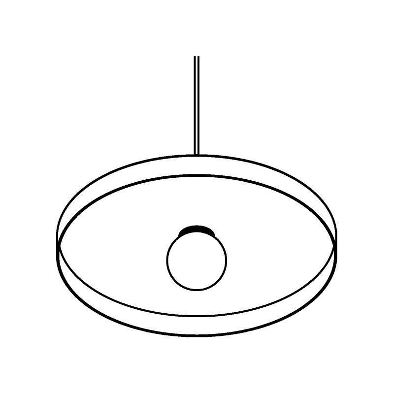 PSM Lighting Skivve 4959.E27.1M Hanglamp