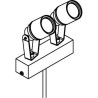 PSM Lighting Ufo Mini T7052 Garden Pole