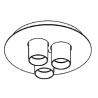PSM Lighting Titus 997 Ceiling Lamp