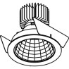 PSM Lighting Koza X - Inca Xtm 4060.Ip20 Recessed Spot