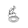 PSM Lighting Ø80 Convertible Ariaout Recessed Spot