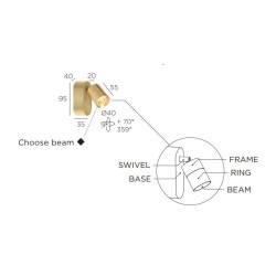 Trizo21 Audette WD1 up Plafondlamp