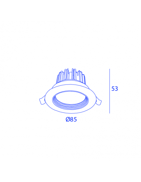 Orbit 6038 Series 1X Cob Led Inbouwspot