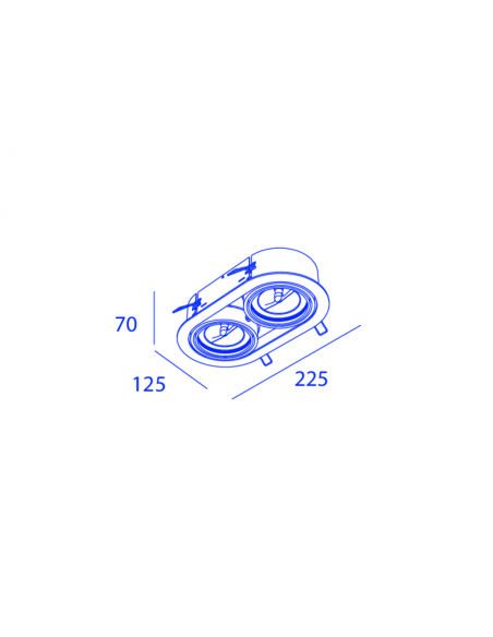 Orbit Mini Rondo Double 2X Qr70 Inbouwspot