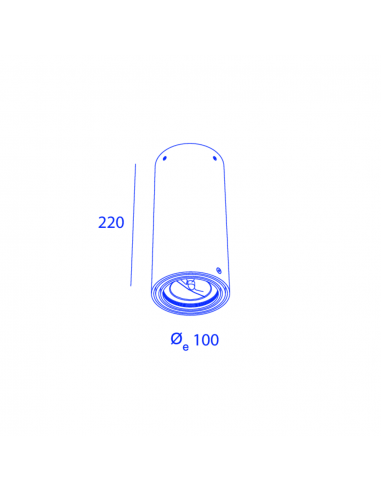 Orbit Small Steamer Ceiling 1X Qr70 Plafondlamp