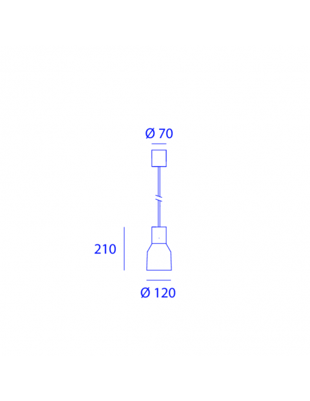 Orbit Jat Ristretto 1X E27 Hanglamp