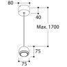 TAL BERRIER JUNIOR SUSPENSION THIN WIRE CI MAINS DIMM lampe suspendue