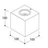 TAL BRIX OUT LED IP65 DOUBLE BEAM 70° lampe murale