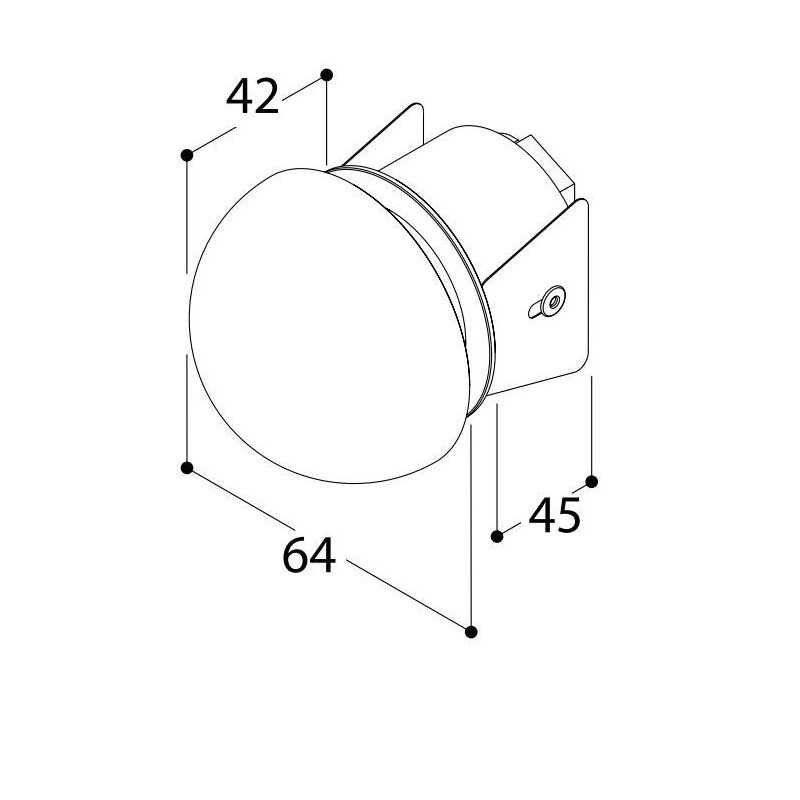 TAL CHROMOS wall lamp