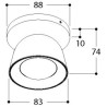 TAL CONE JUNIOR SURFACE MOUNTED WC plafonnier