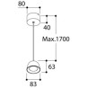 TAL CONE JUNIOR SUSPENSION CI MAINS DIMM suspension lamp