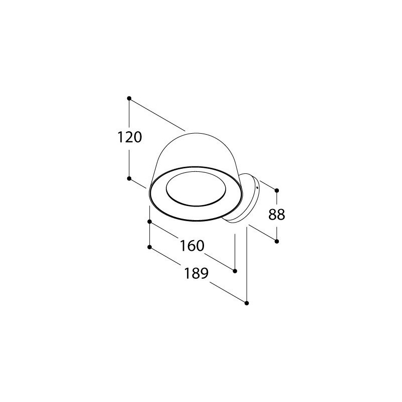 TAL CONE WALL SURFACE CI MAINS DIMM wall lamp