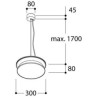 TAL DIABOLO M SUSPENDED MAINS DIMMABLE suspension lamp