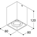 TAL DJANGO ORIENTABLE GU10 plafondlamp