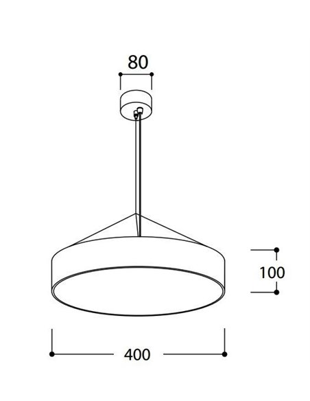 TAL FABIAN SUSP LED 400 DIMMABLE  lampe suspendue