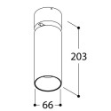 TAL FUNNEL ELBOW 150 CI MAINS DIMM plafondlamp