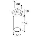 TAL FUNNEL ELBOW 150 RECESSED LEAF CI MAINS DIMM plafondlamp