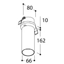 TAL FUNNEL ELBOW 150 RECESSED TORSION CI MAINS DIMM plafondlamp